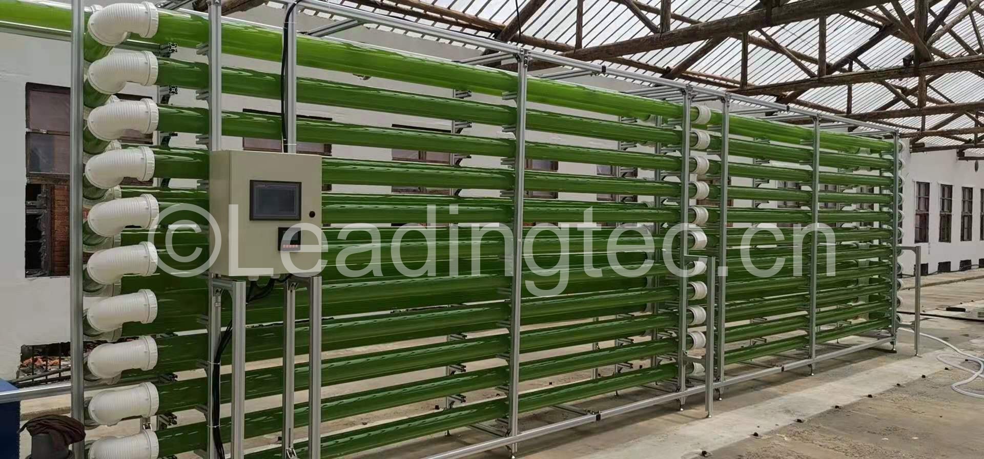 小球藻3400L管道式光生物反應器